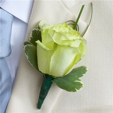 Beach Wedding Boutonniere- Rose